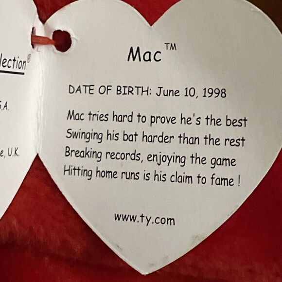 TY Lot Of 5 1990s Retired Bird Beanie Babies Eggbert Jake Mac Kuku Gobbles - Picture 9 of 13